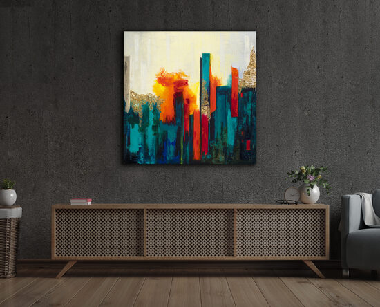 Vászonnyomat - 90x90 cm - A történet